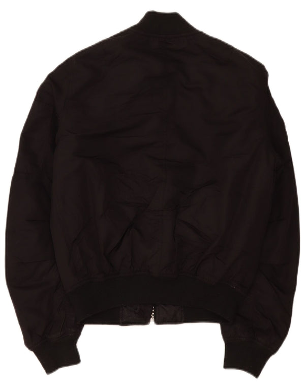 Jachetă bomber supradimensionată pentru femei Topshop UK 6 XS poliester negru