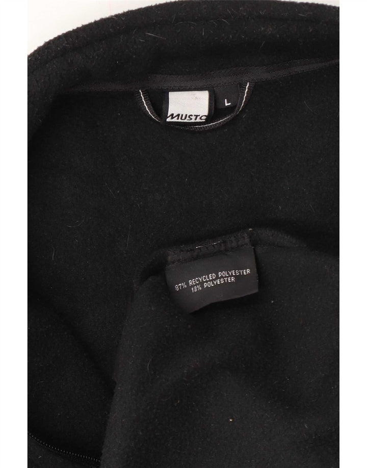 Musto Mens Fleece Jacket UK 40 Large Black Polyester