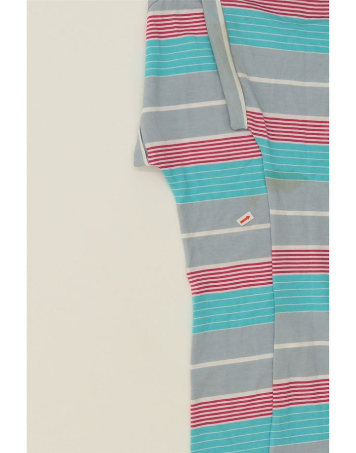PUMA Womens T-Shirt Top UK 14 Large Multicoloured Striped Vintage Puma and Second-Hand Puma from Messina Hembry 
