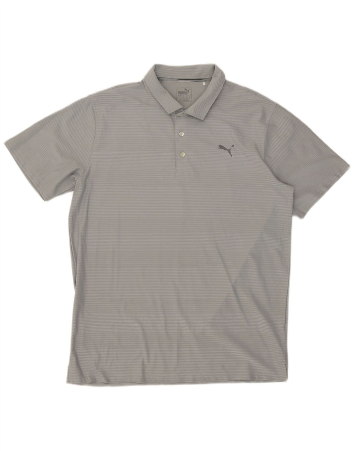 Polo Puma Uomo XL Grigio Gessato Poliestere