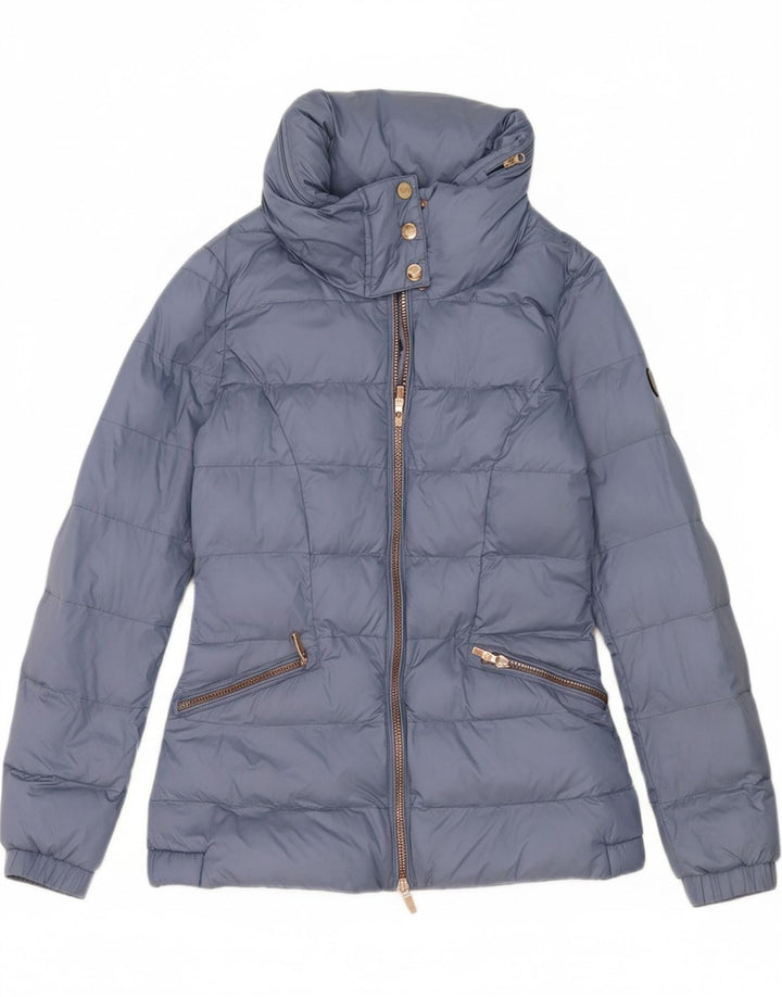 EMPORIO ARMANI Womens Padded Jacket UK 14 Medium Blue Vintage Emporio Armani and Second-Hand Emporio Armani from Messina Hembry 