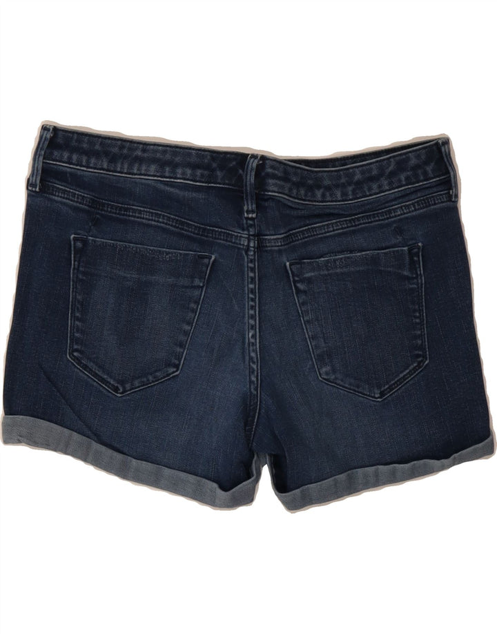 MOSSIMO Womens Power Stretch Denim Shorts US 6 Medium W32 Navy Blue Vintage Mossimo and Second-Hand Mossimo from Messina Hembry 