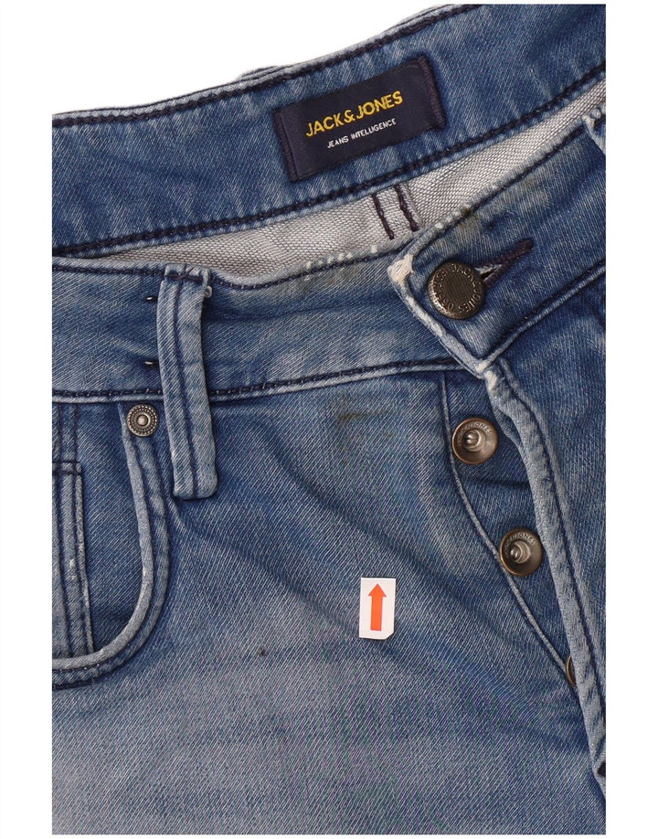 JACK & JONES Mens Denim Shorts Medium W32  Blue Cotton