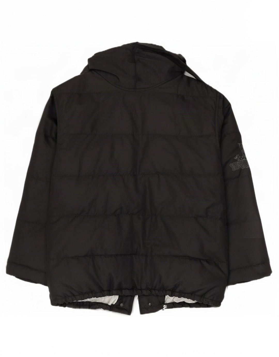 Iceberg Mens Hooded Padded Jacket IT 50 Large Black Polyamide