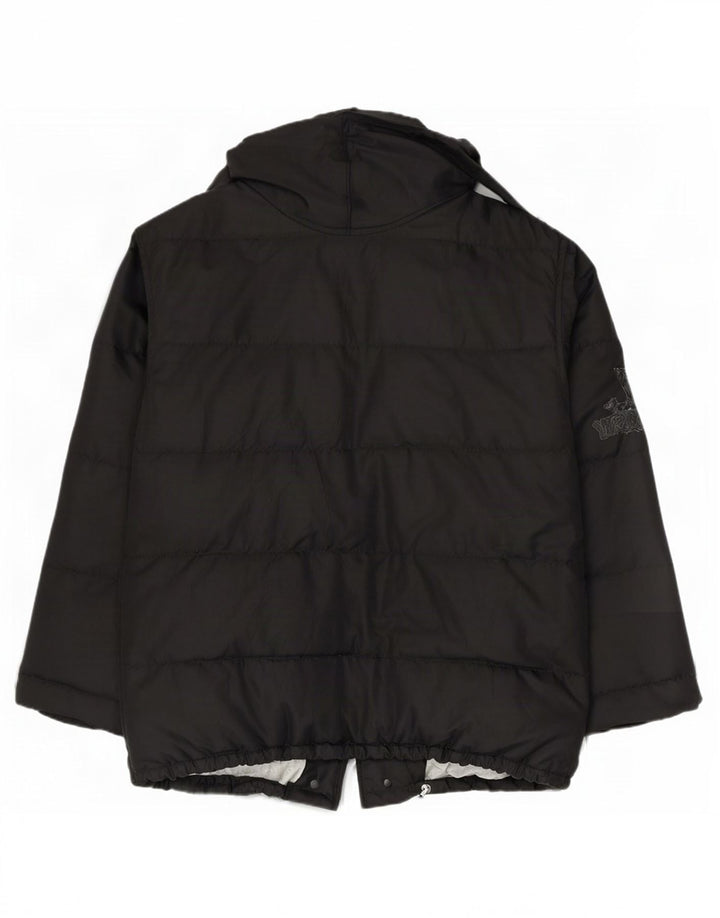 Iceberg Mens Hooded Padded Jacket IT 50 Large Black Polyamide