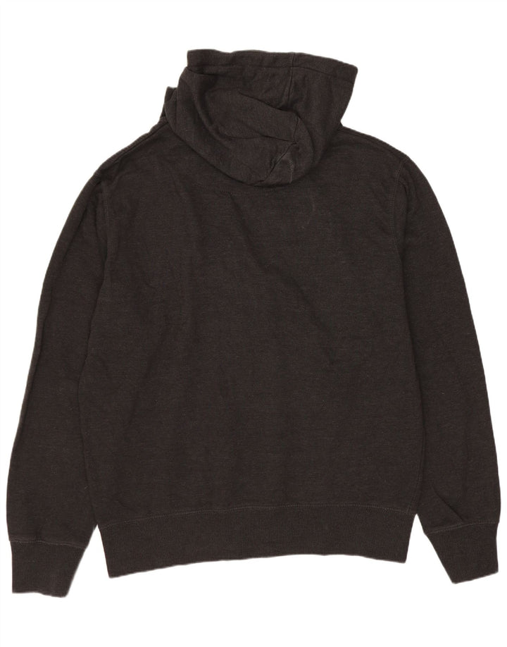 French Connection Herren-Kapuzenpullover, groß, graue Baumwolle