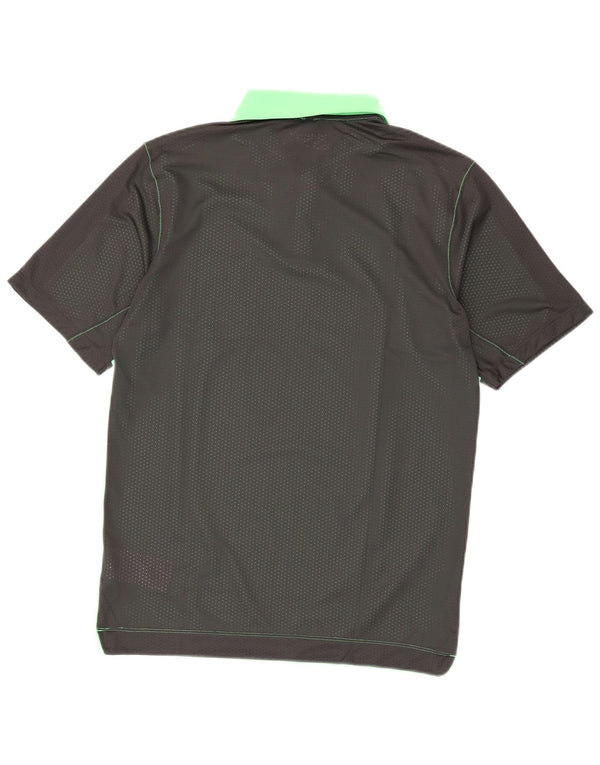 Polo Nike da uomo Dri Fit piccola in poliestere color block verde