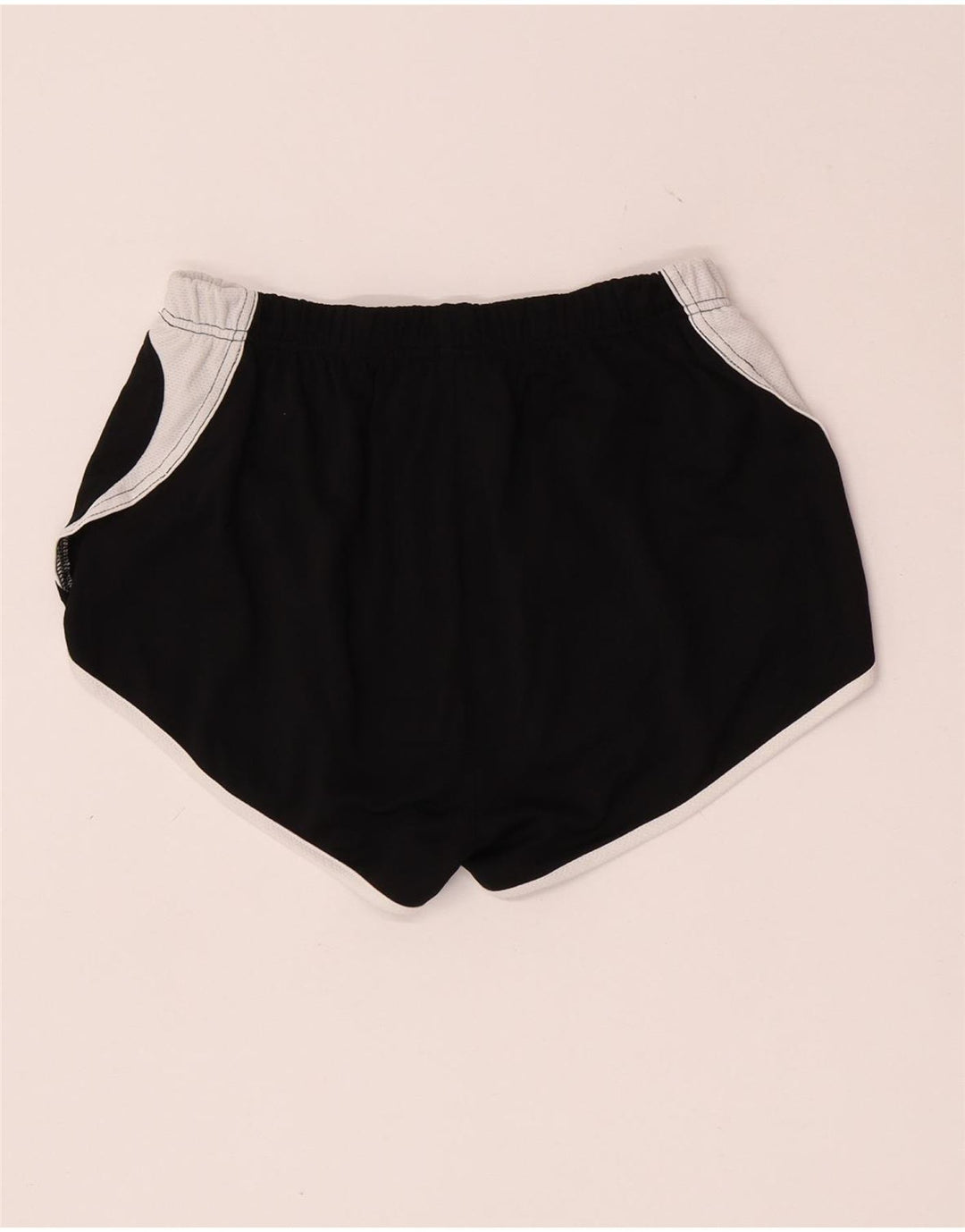 Asics Womens Sport Shorts UK 14 Medium  Black Colourblock
