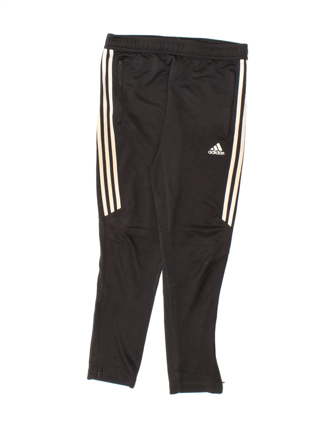 ADIDAS Boys Tracksuit Trousers 11-12 Years Black Polyester Vintage Adidas and Second-Hand Adidas from Messina Hembry 