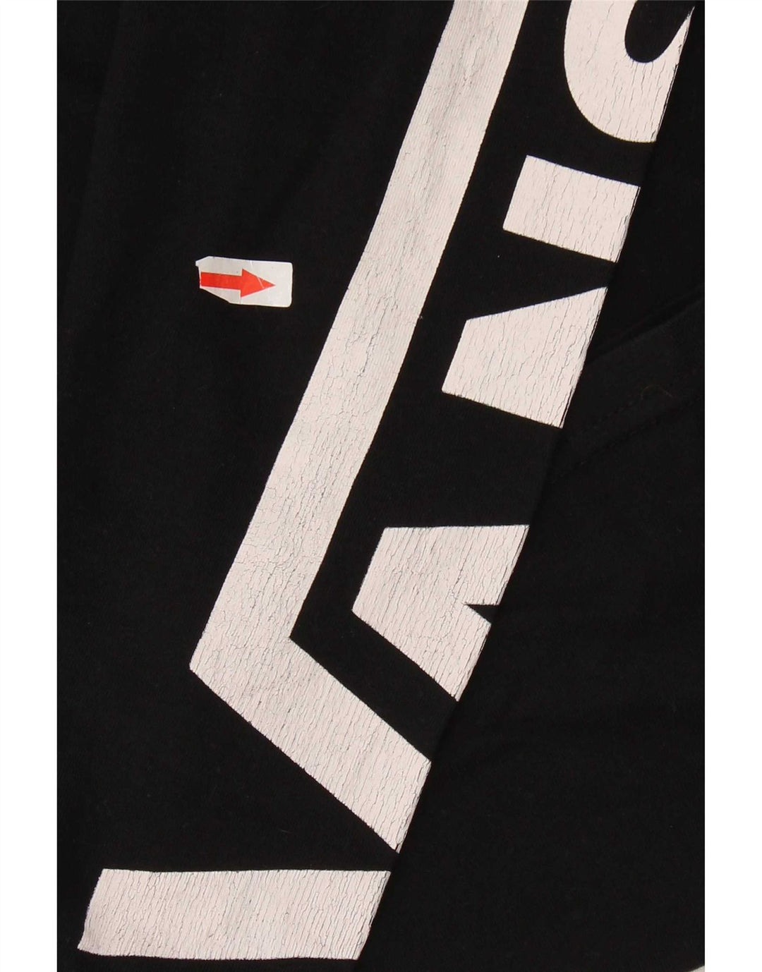Vans Haut graphique à manches longues pour hommes XL en coton noir
