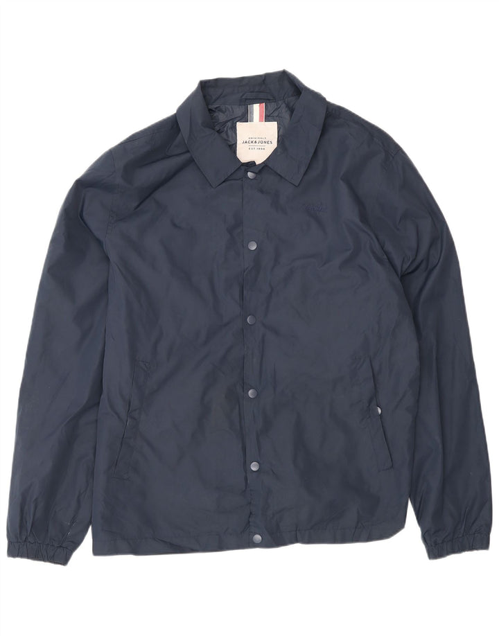 Jack & Jones Mens Bomber Jacket UK 40 Large Navy Blue