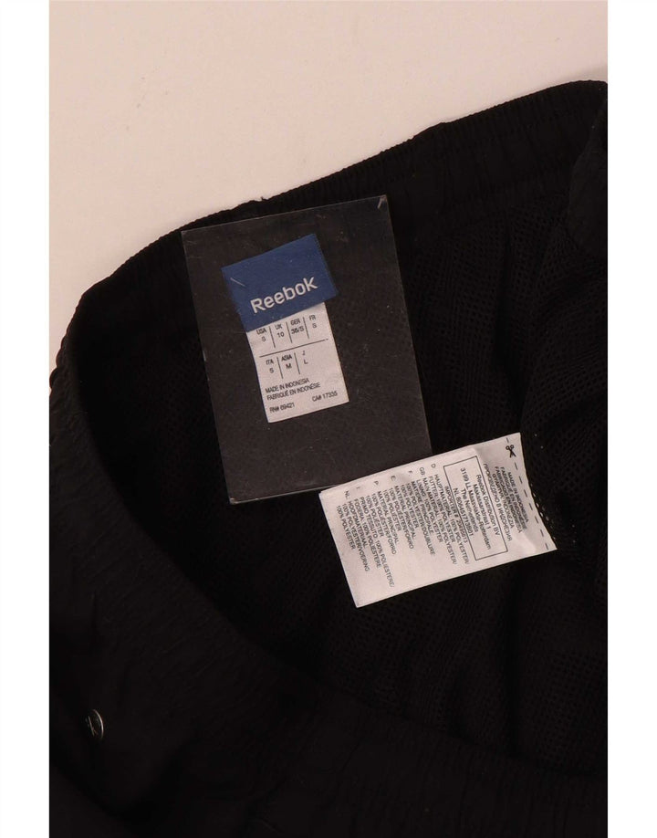 Pantaloni da tuta Reebok da donna Capri UK 10 Small Nero Poliestere