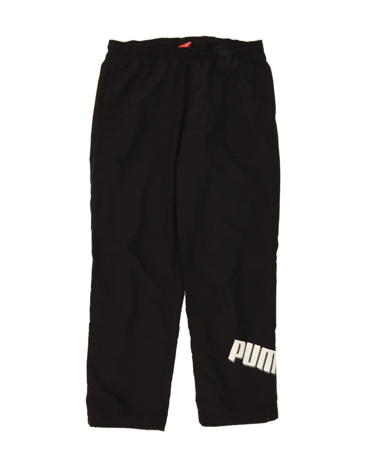 PUMA Mens Graphic Tracksuit Trousers Large  Black Polyester Vintage Puma and Second-Hand Puma from Messina Hembry 