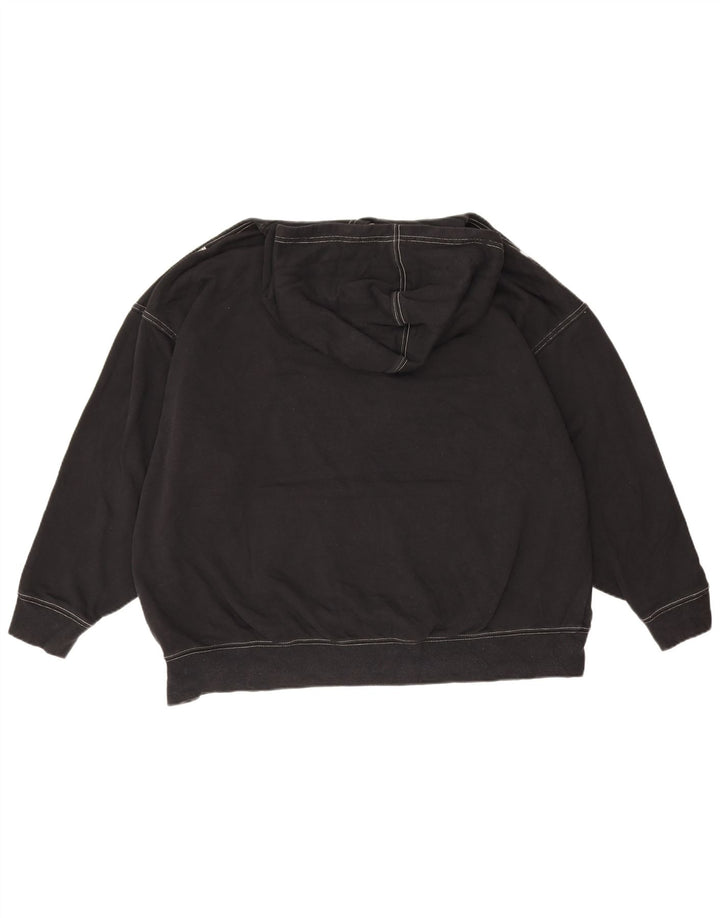Felpa con cappuccio oversize da uomo Nike Small in cotone nero