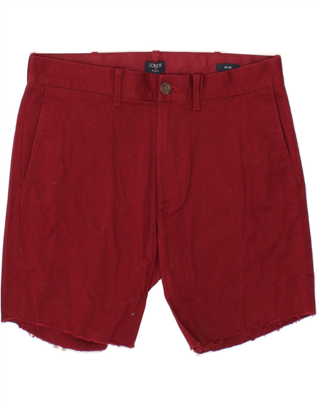 J. CREW Mens Slim Chino Shorts W30 Medium Burgundy Vintage J. Crew and Second-Hand J. Crew from Messina Hembry 