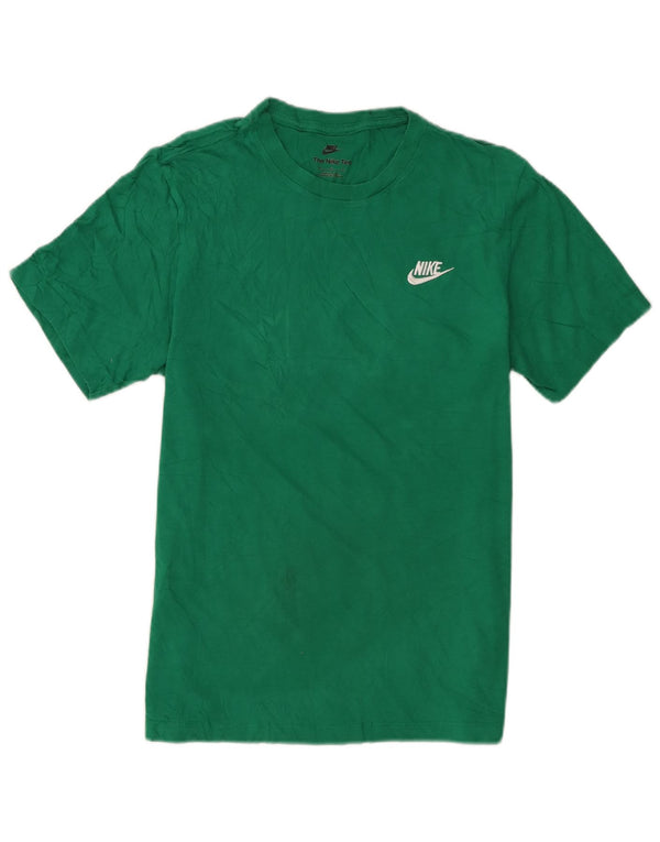 Nike Mens T-Shirt Top Medium Green Cotton