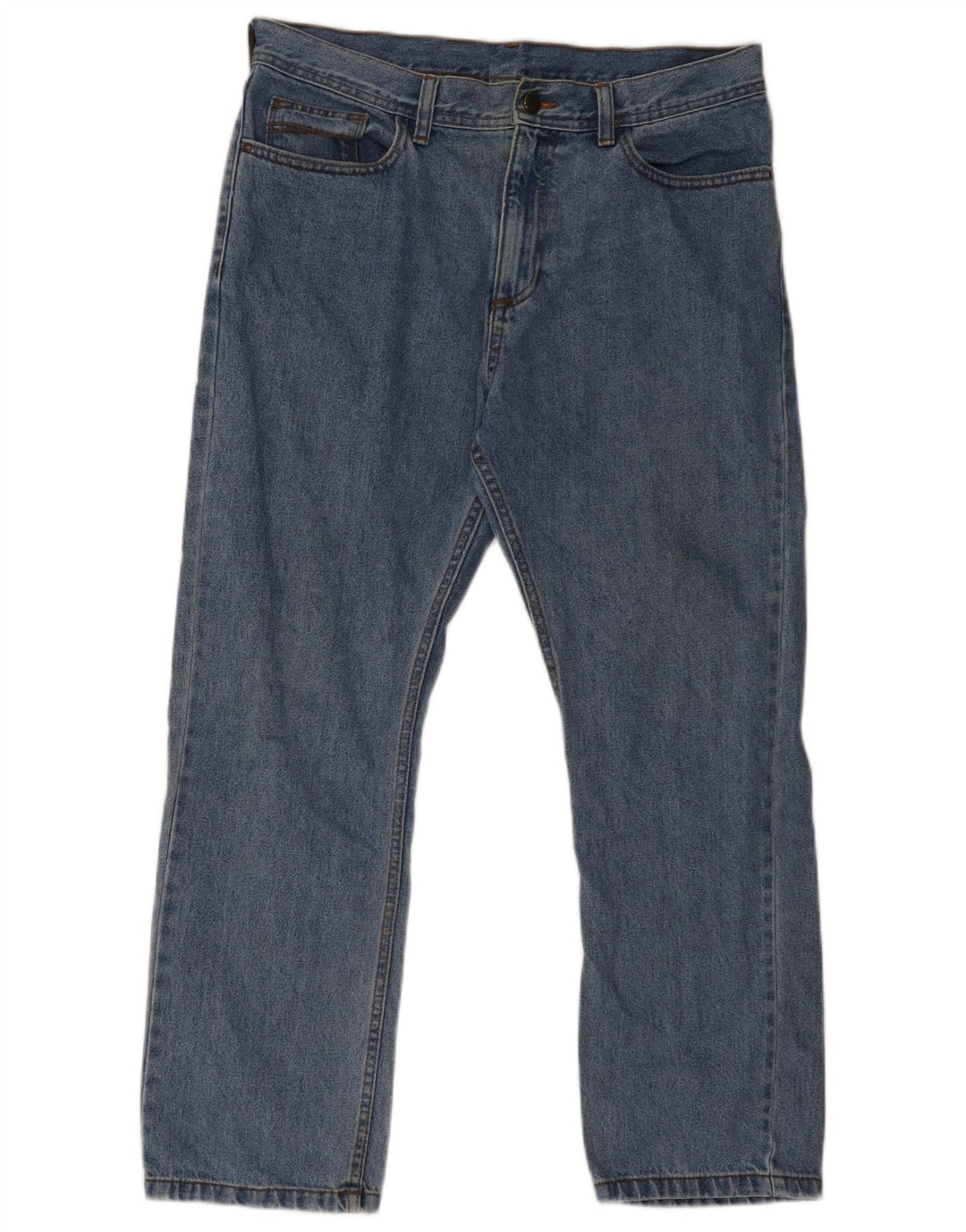 Marks & Spencer Mens Straight Jeans W34 L29 Blue Cotton