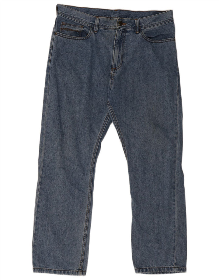 Marks & Spencer Mens Straight Jeans W34 L29 Blue Cotton