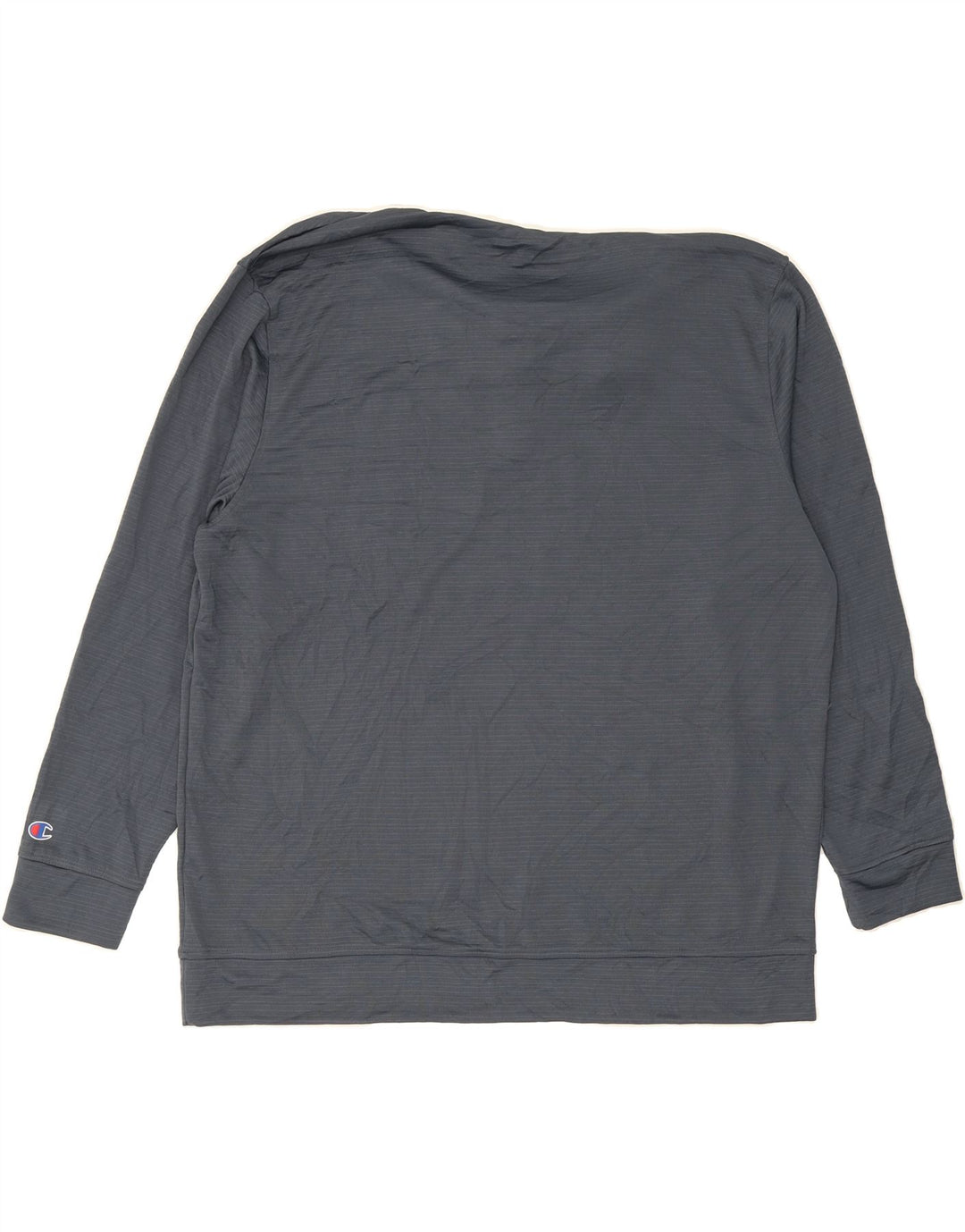 CHAMPION Mens Zip Neck Sweatshirt Jumper 2XL Grey Polyester Vintage Champion and Second-Hand Champion from Messina Hembry 
