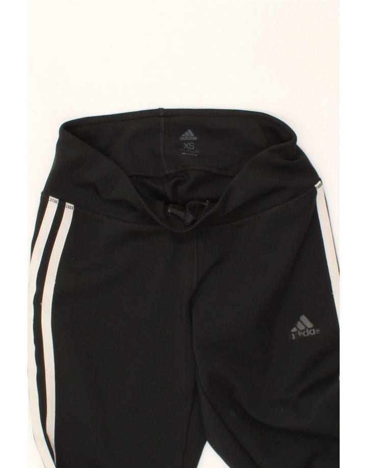 ADIDAS Womens Climalite Leggings UK 6 XS Black Polyester Vintage Adidas and Second-Hand Adidas from Messina Hembry 
