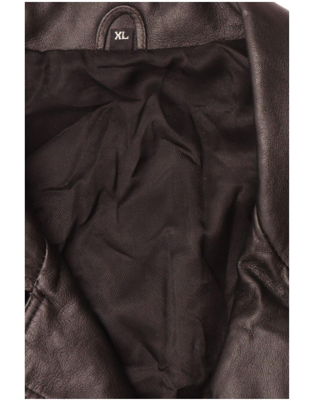Vintage Mens Leather Jacket UK 42 XL Black Leather
