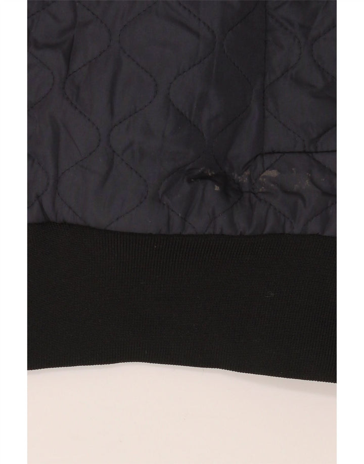 Giacca trapuntata corta da donna Zara UK 10 piccola blu navy