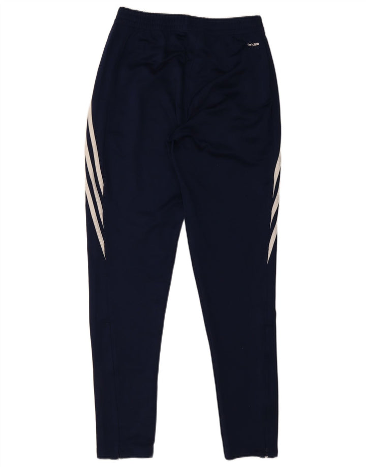 Adidas Mens Climalite Tracksuit Trousers Small Navy Blue Polyester