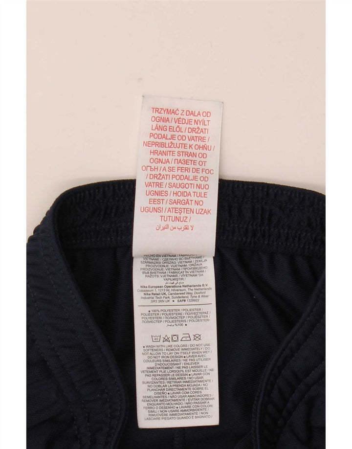 Pantaloni da tuta Nike da bambino Dri Fit 8-9 anni Small in poliestere blu navy