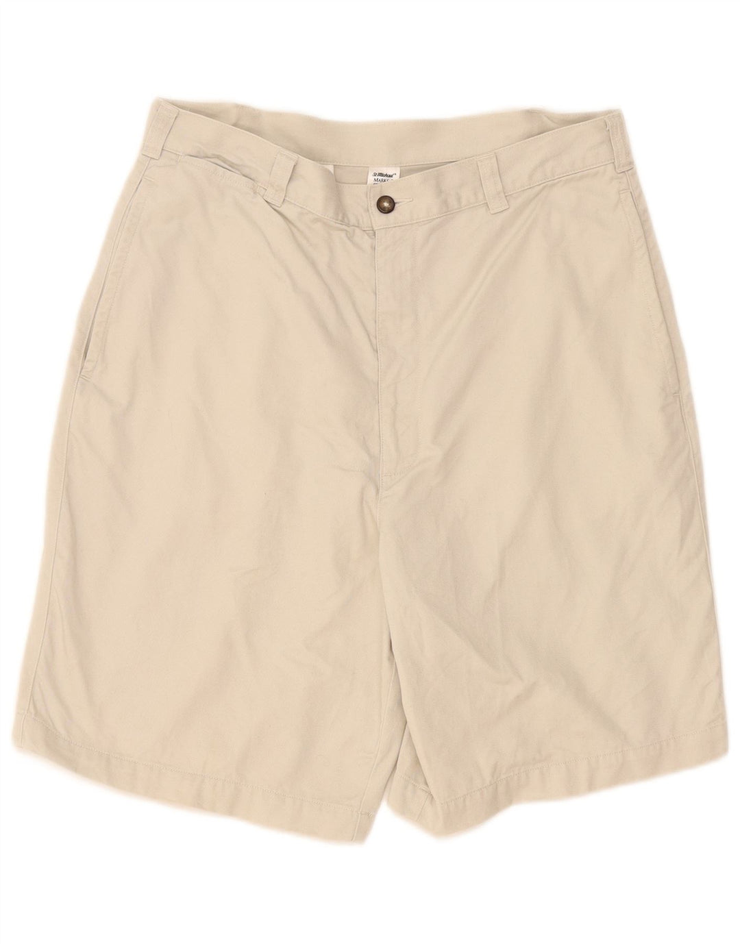 Marks & Spencer Herre Chino Shorts W32 Medium Beige Bomuld