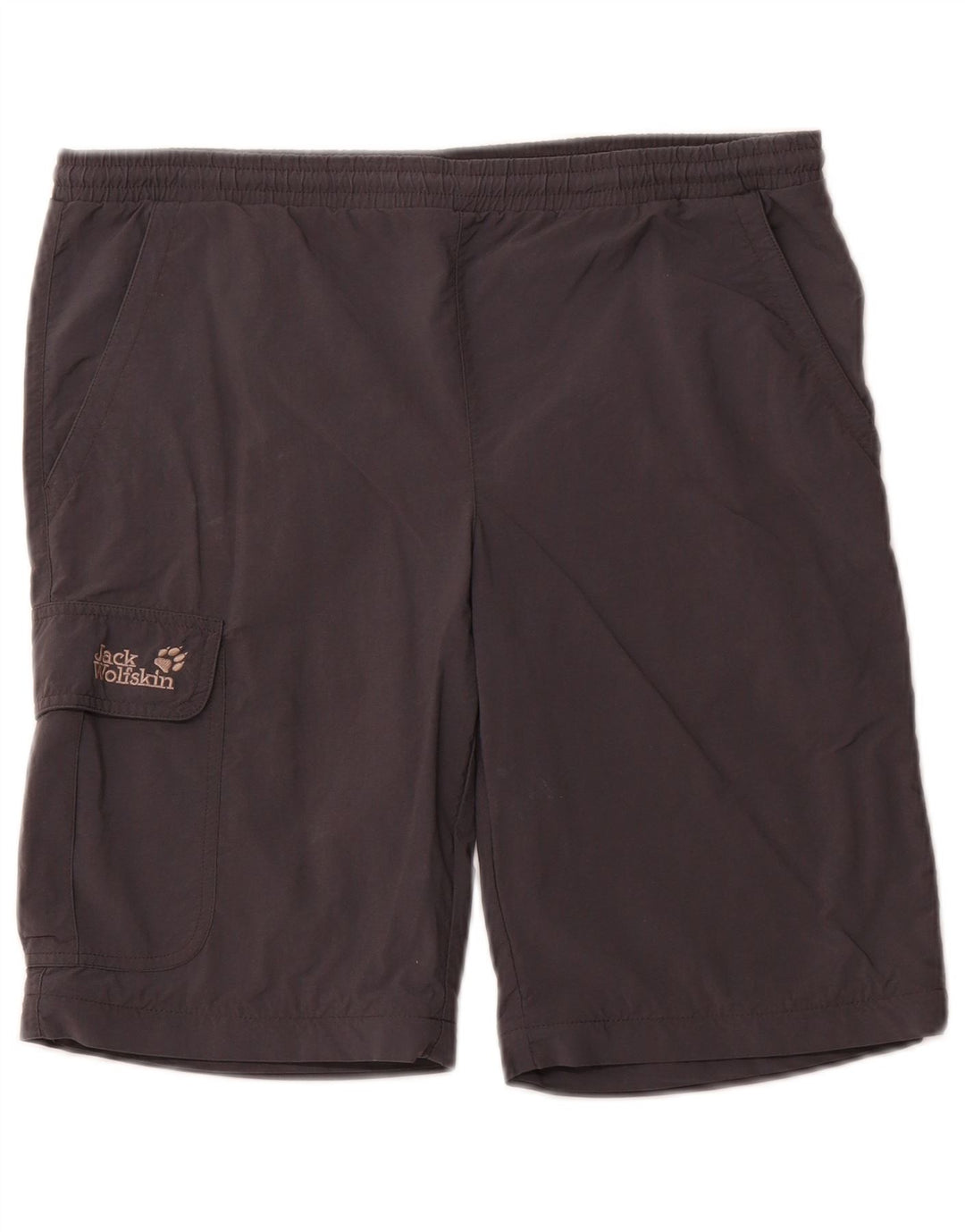 JACK WOLFSKIN Boys Sport Shorts 15-16 Years Grey Polyamide