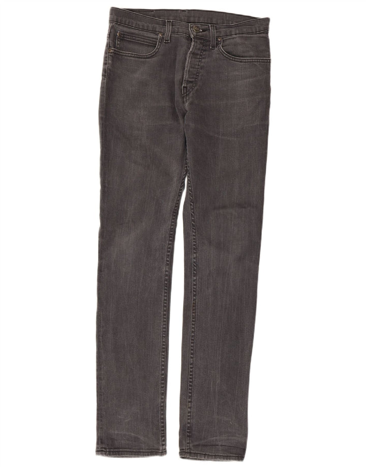 LEE Mens Jegger Straight Jeans W30 L32 Grey Cotton