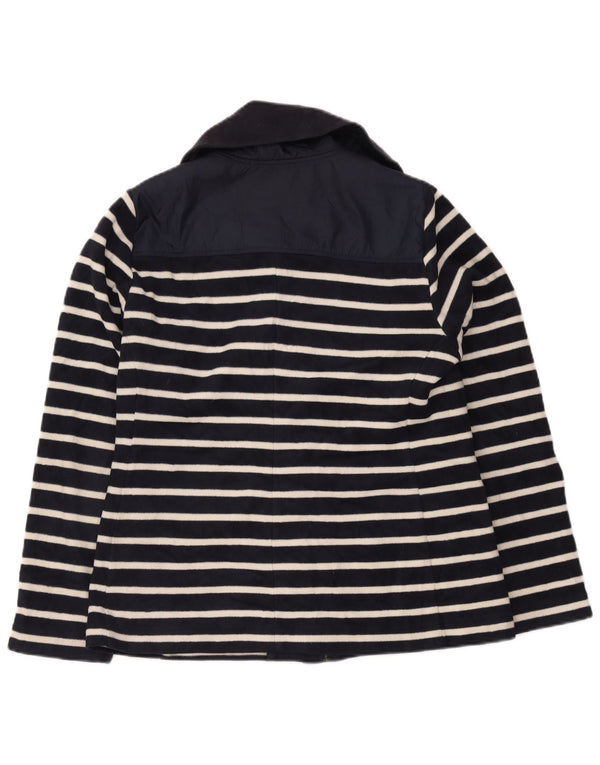 Nautica Damen Fleecejacke UK 18 XL Marineblau gestreift Polyester nautisch