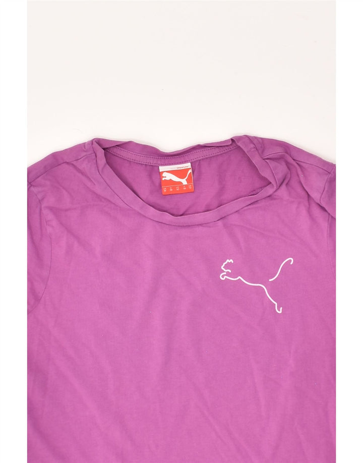 PUMA Womens Graphic T-Shirt Top UK 12 Medium Pink | Vintage Puma | Thrift | Second-Hand Puma | Used Clothing | Messina Hembry 