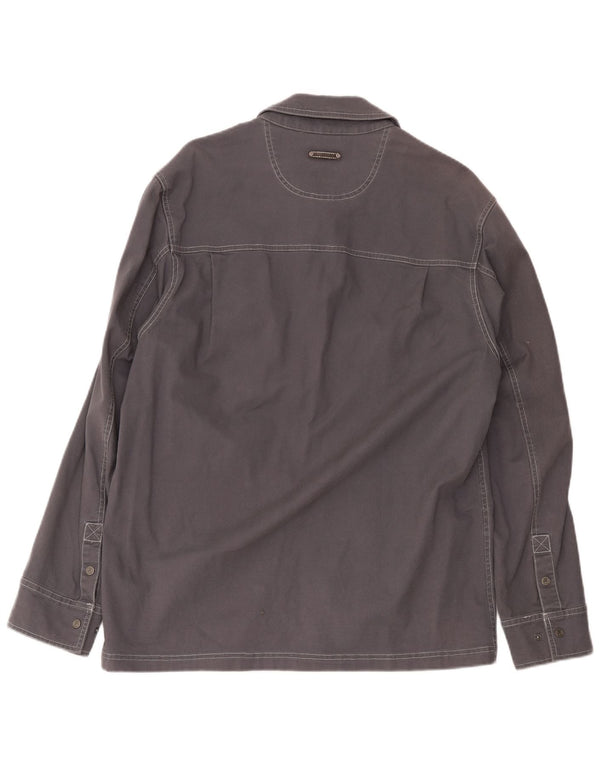 Fila Veste utilitaire pour homme UK 40 Large Gris Coton