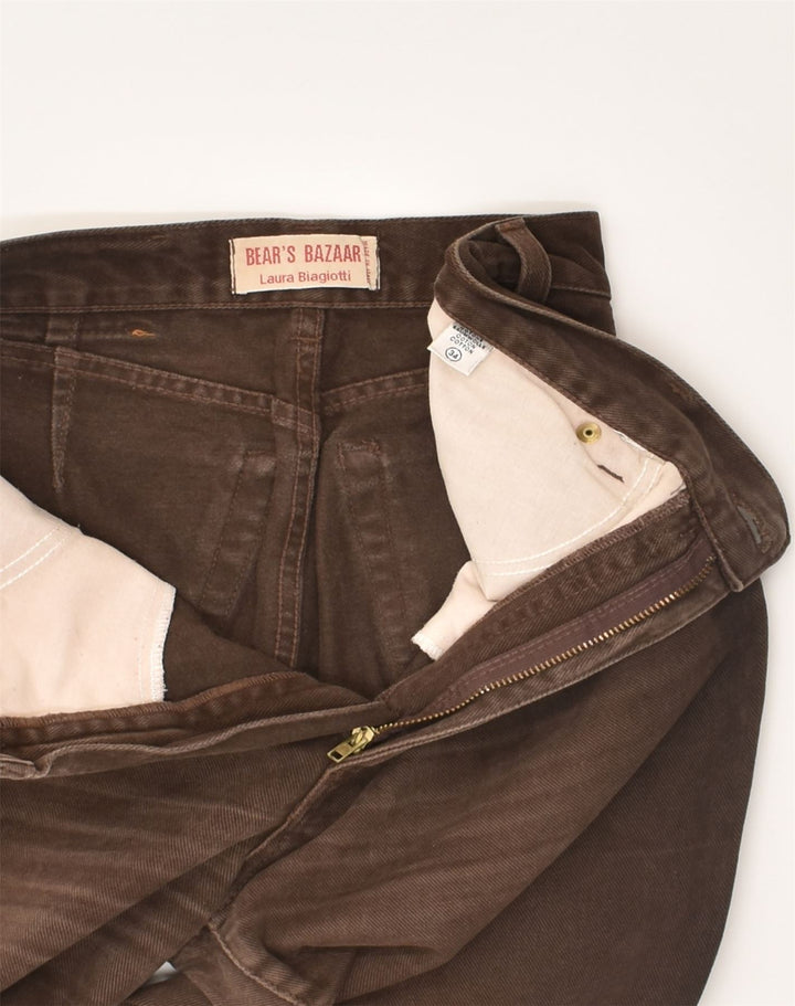 LAURA BIAGIOTTI Womens Slim Jeans W30 L27 Brown Cotton | Vintage Laura Biagiotti | Thrift | Second-Hand Laura Biagiotti | Used Clothing | Messina Hembry 