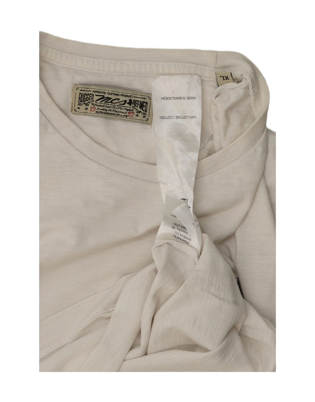 MARLBORO CLASSICS Mens T-Shirt Top XL White Cotton Vintage Marlboro Classics and Second-Hand Marlboro Classics from Messina Hembry 
