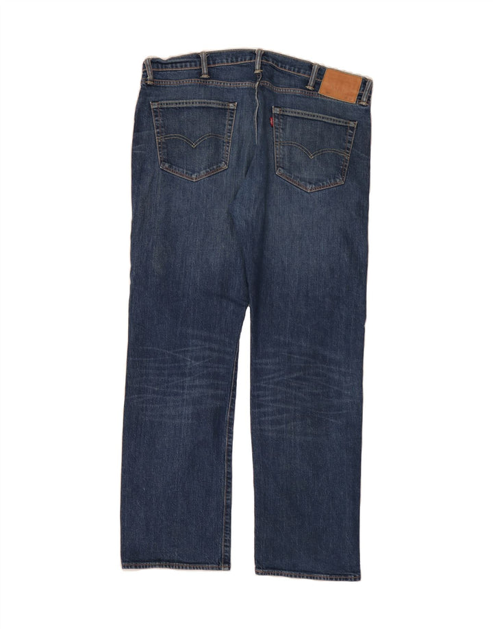 LEVI'S Mens Straight Jeans W38 L32 Blue Cotton