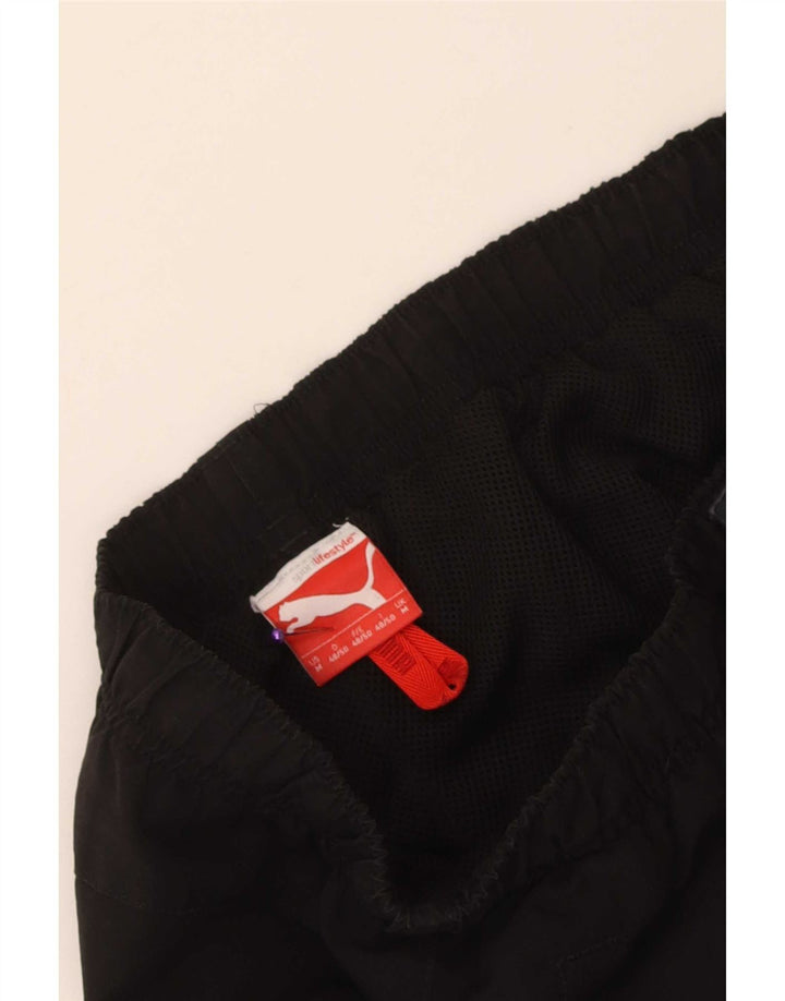 Puma Mens Graphic Tracksuit Trousers Joggers Medium Black