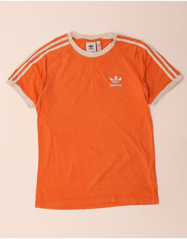 Adidas Herren T-Shirt Top Small Orange Baumwolle