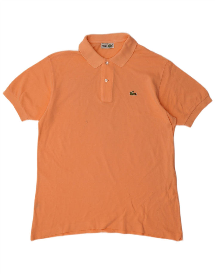 Lacoste Mens Polo Shirt Size 5 Large Orange Cotton
