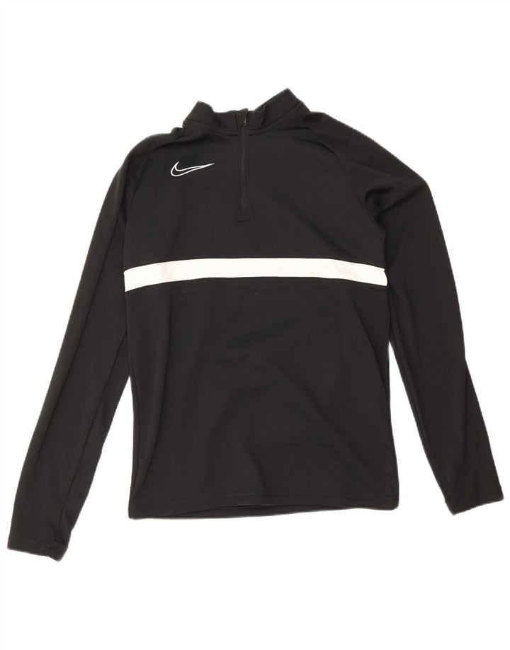 Nike Boys Dri Fit Pullover Tracksuit Top 12-13 Years Large Black