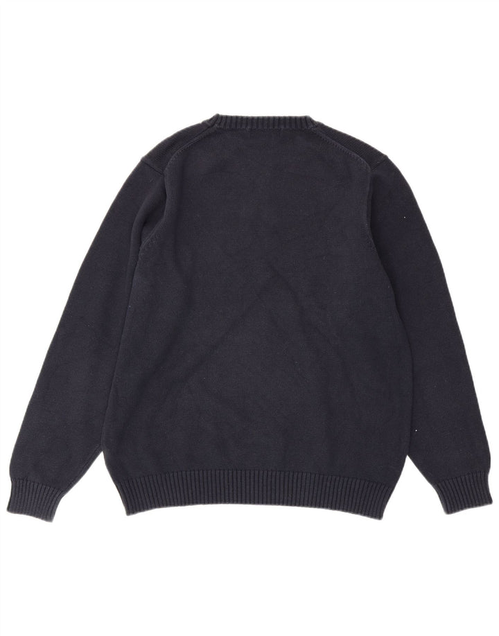 MARKS & SPENCER Mens Crew Neck Jumper Sweater UK 38/40 Medium Navy Blue