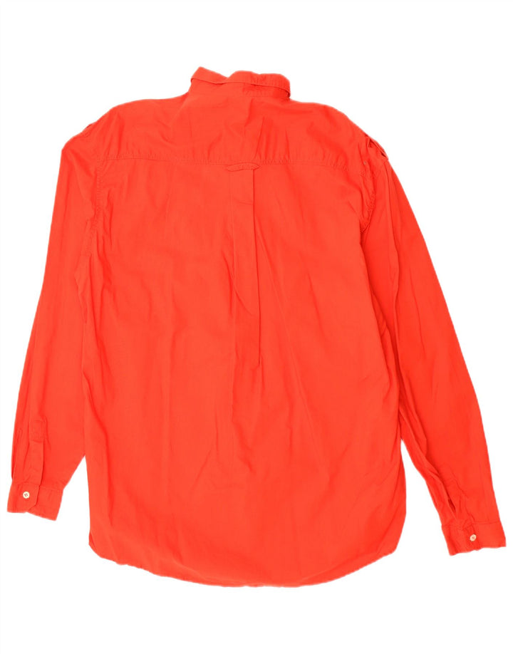 MASH Mens Military Shirt Medium Red Cotton