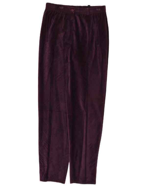 Pantalon en velours côtelé taille haute pour femme IT 44 Medium W26 L29 Violet