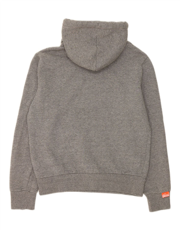 Superdry Mens Hoodie Jumper Medium Grey Cotton