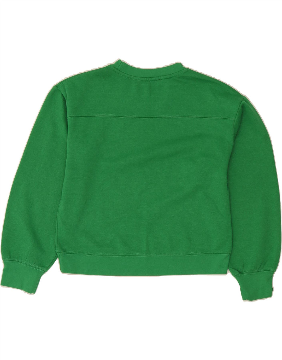 ZARA Womens Oversized Sweatshirt Jumper UK 10 Small Green Polyester Vintage Zara and Second-Hand Zara from Messina Hembry 