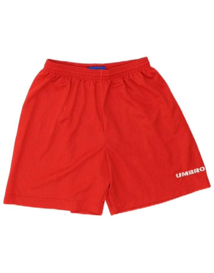 Umbro Mens Sport Shorts Small  Red Polyester