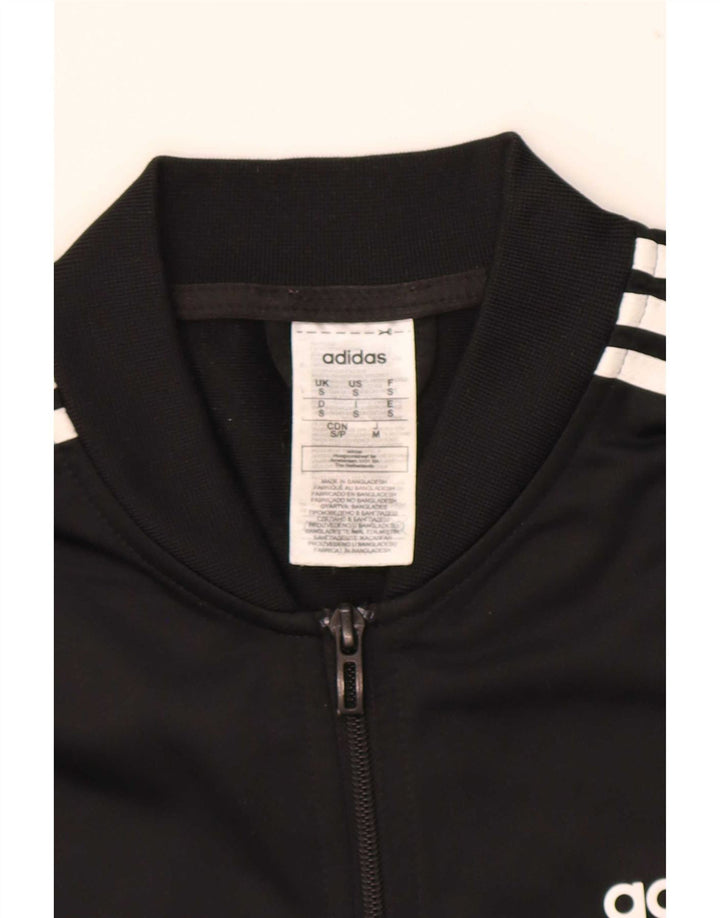 Adidas Hombre Chándal Top Chaqueta Pequeña Poliéster Negro