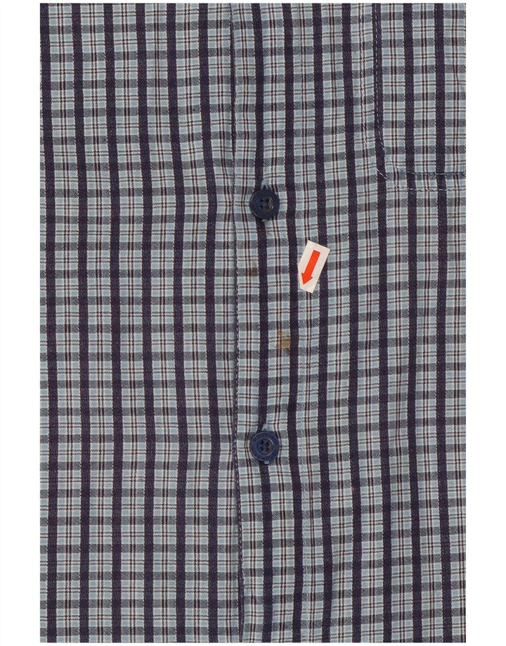 Mountain Warehouse Mens Short Sleeve Shirt Large Blue Check