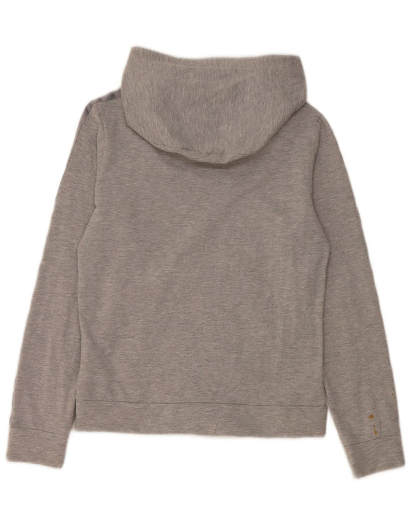Damska bluza z kapturem Adidas UK 12 Średnia szara bawełna